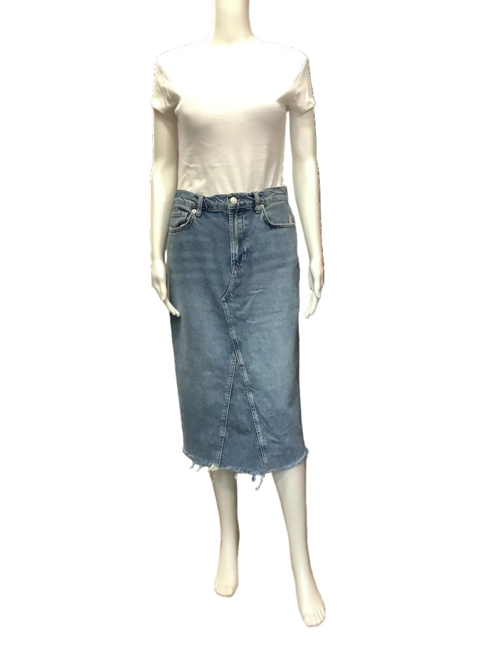 Rails Jean Skirt Blue  Midi Length Size 4/27